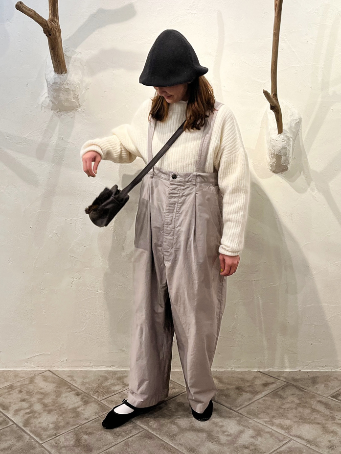 コットンモールスキン サスペンダー付きパンツ｜nest Robe ONLINE SHOP