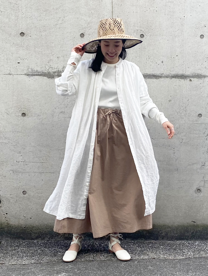 コットン針抜きフライス ロングスリーブTee｜nest Robe ONLINE SHOP