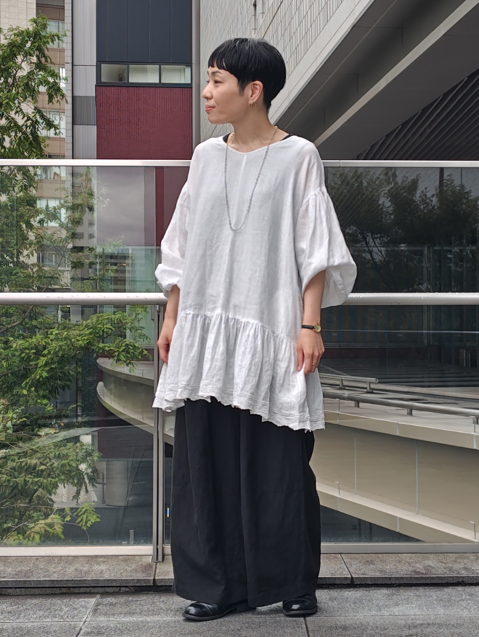 リネンワイドカーヴィーパンツ｜nest Robe / CONFECT ONLINE SHOP