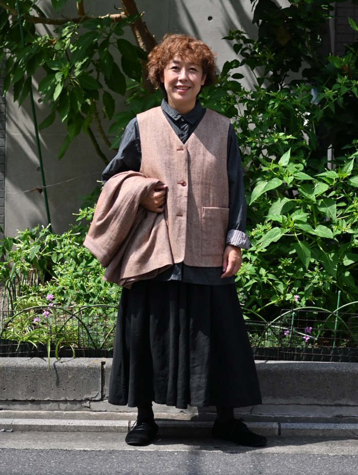 ネストローブ　リネン スカート リネンギャザースカート｜nest Robe / CONFECT ONLINE SHOP