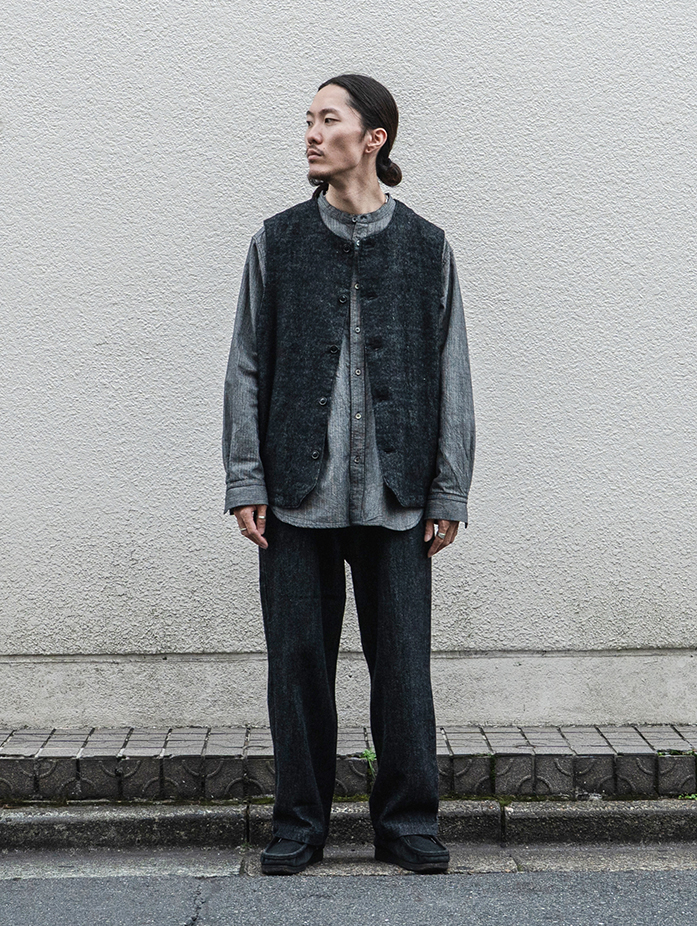 nest Robe CONFECT リネンクルーネックベスト ウールリネン クルーネックベスト｜nest Robe / CONFECT ONLINE SHOP