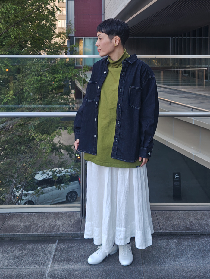 UpcycleLino] BASIC デニムシャツジャケット｜nest Robe / CONFECT