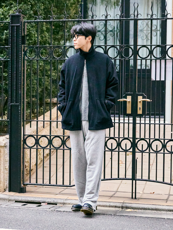 ウールカシミヤフリース ジップアップブルゾン｜nest Robe / CONFECT