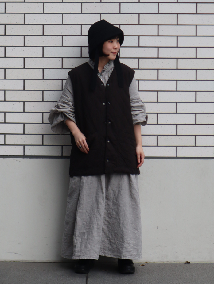 リネン近江晒しフリル襟ワンピース｜nest Robe / CONFECT ONLINE SHOP