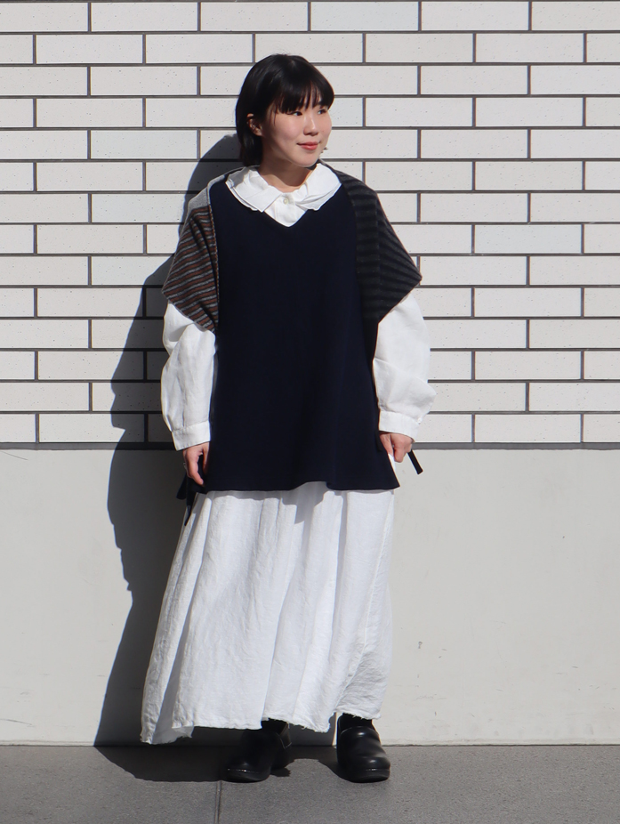 コットンリネンツイルダブルカラーシャツ｜nest Robe / CONFECT ONLINE