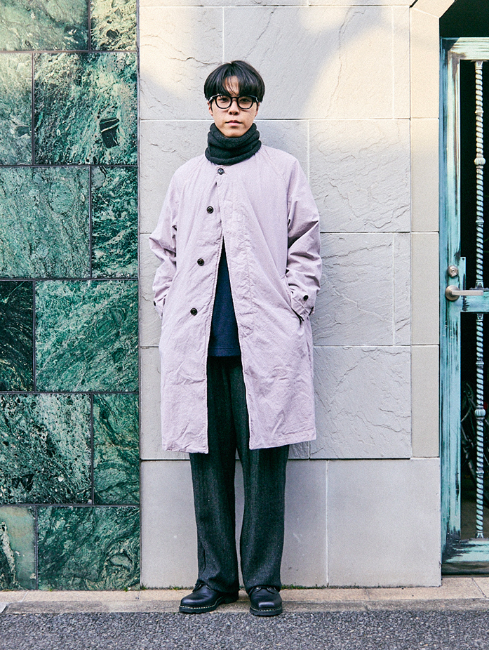 ウールクォーターゲージニット モックネックプルオーバー｜nest Robe