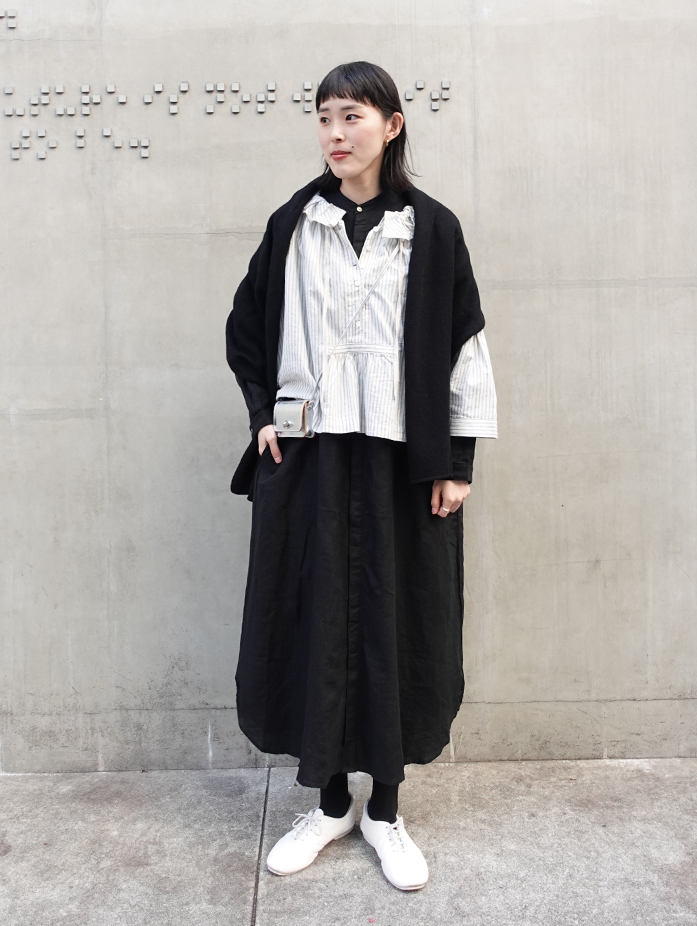 リネンバンドカラーシャツワンピース｜nest Robe / CONFECT ONLINE SHOP