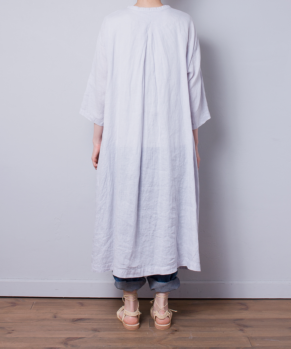 リネンバンドカラースモックワンピース｜nest Robe ONLINE