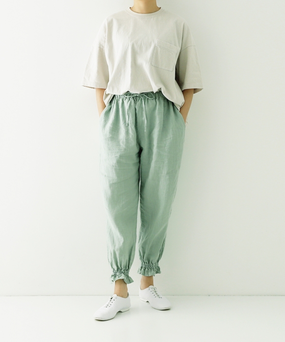 リネンフリルイージーパンツ new color｜nest Robe ONLINE SHOP