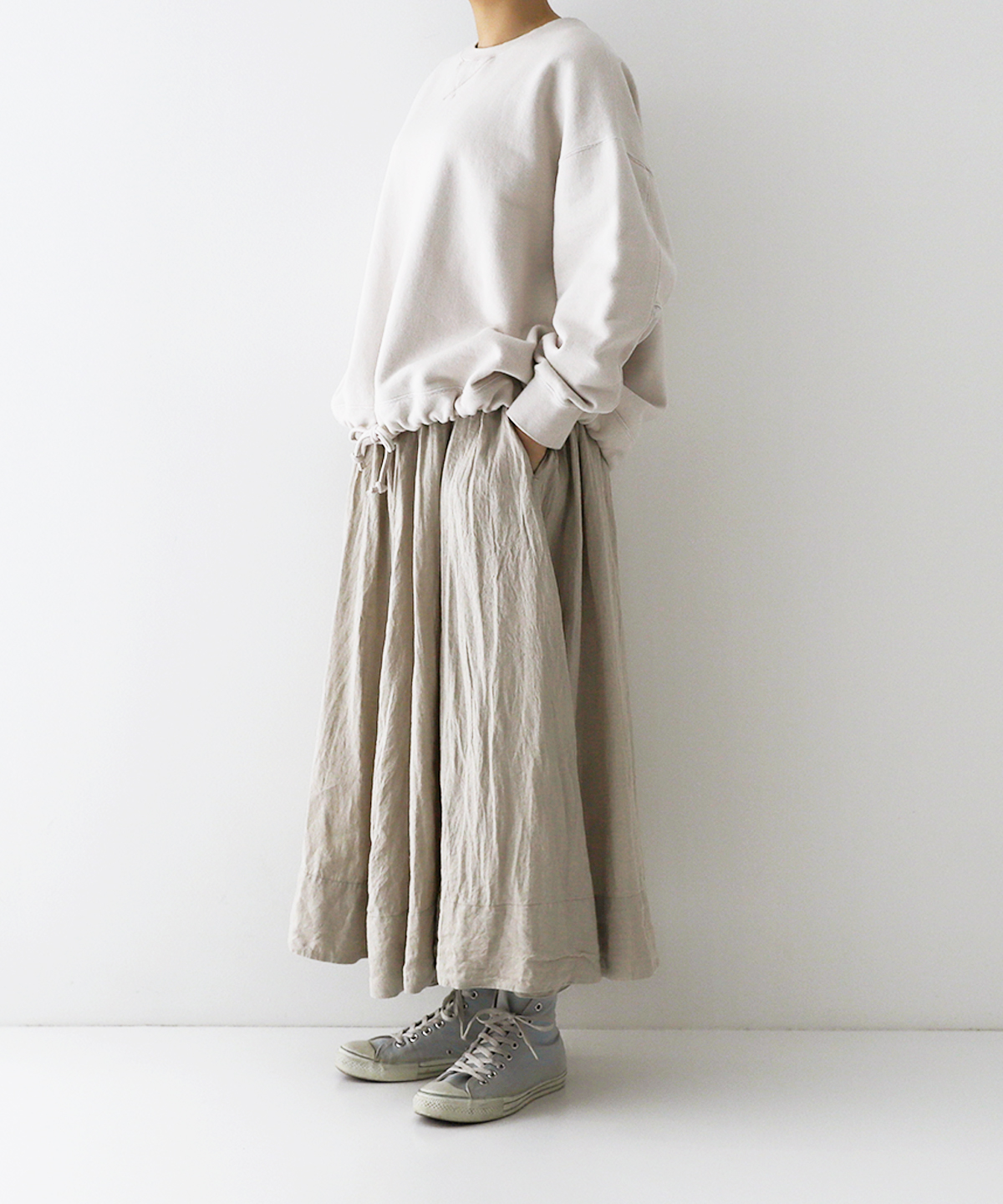 リネンギャザースカート｜nest Robe ONLINE SHOP