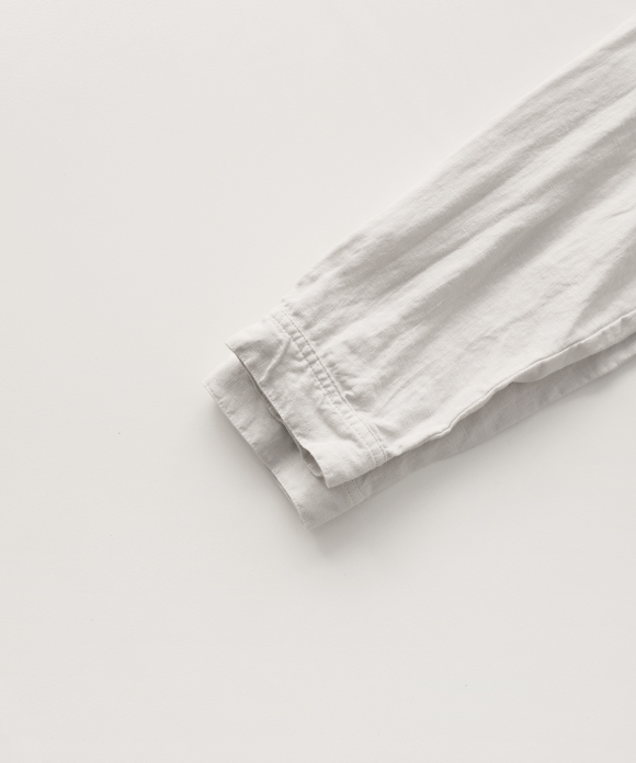 リネンバンドカラーシャツワンピース new fabric｜nest Robe ONLINE SHOP