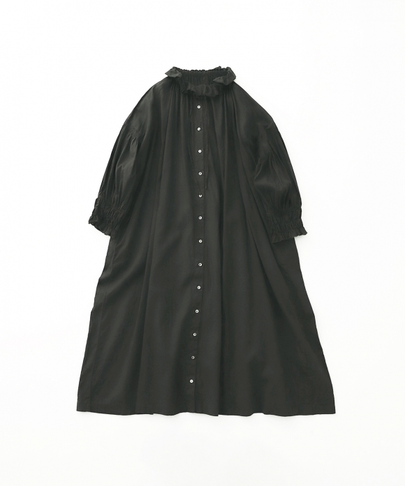 Upcyclelino バルーンスリーブワンピース ハンガー付き Nest Robe Online Shop