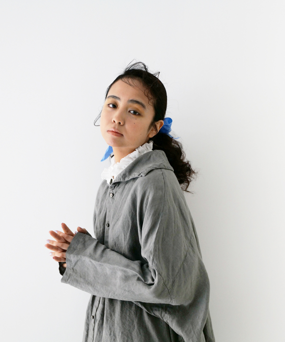 天然染め ウイングカラーオーバーシャツ|nest Robe ONLINE SHOP