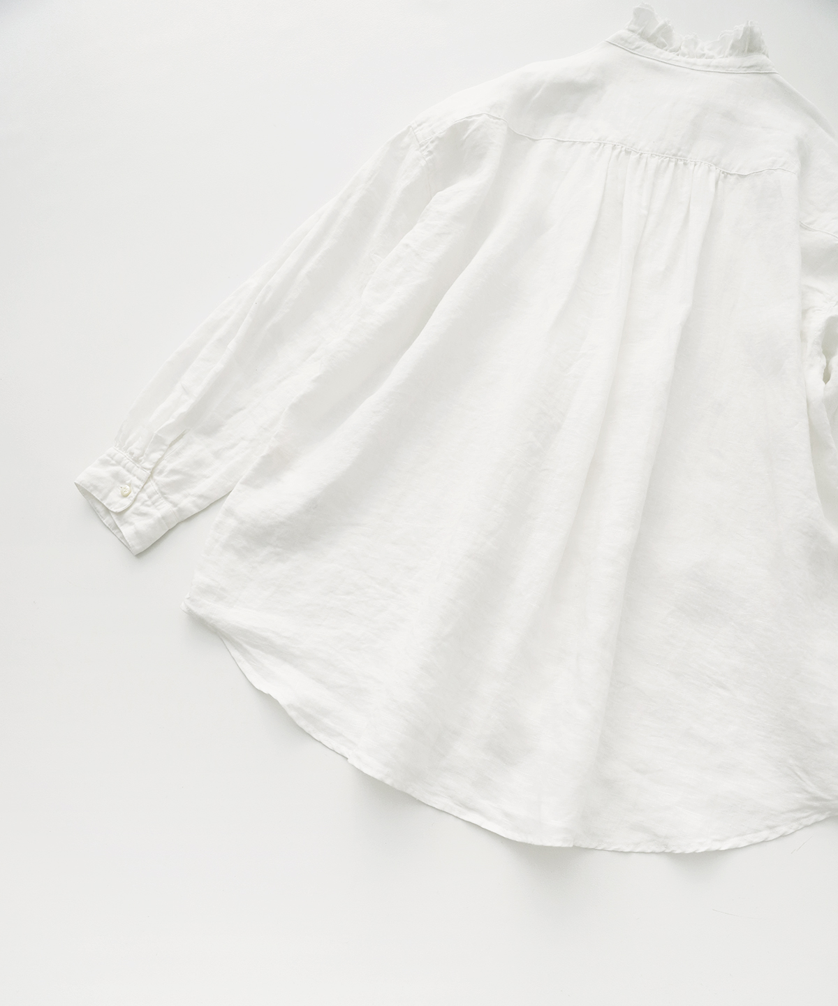 リネン フリンジカラードレスシャツ｜nest Robe ONLINE SHOP