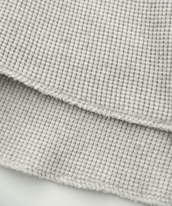 コットン ワッフル長袖プルオーバー|nest Robe ONLINE SHOP