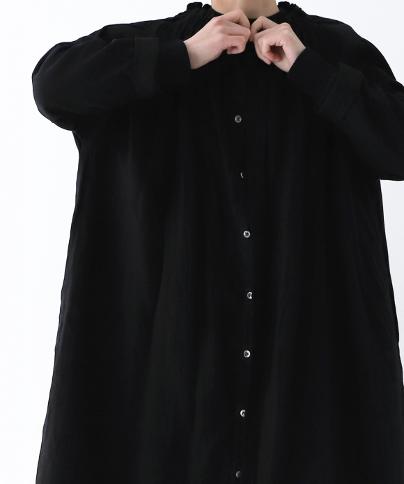 リネン シャーリングネックワンピース|nest Robe ONLINE SHOP