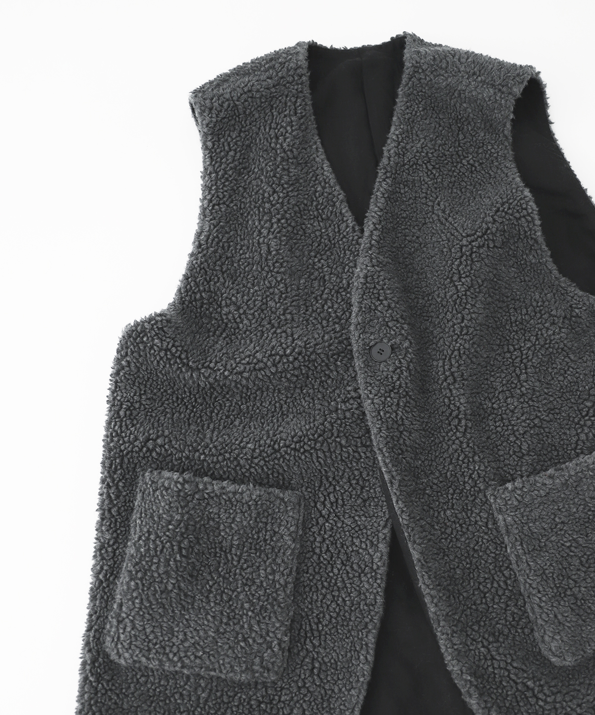 ウールボア ロングベスト|nest Robe ONLINE SHOP