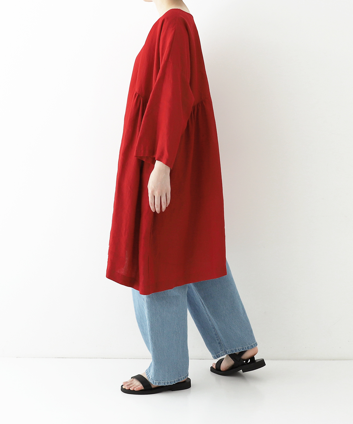 リネン サイドギャザーチュニック new color｜nest Robe ONLINE SHOP