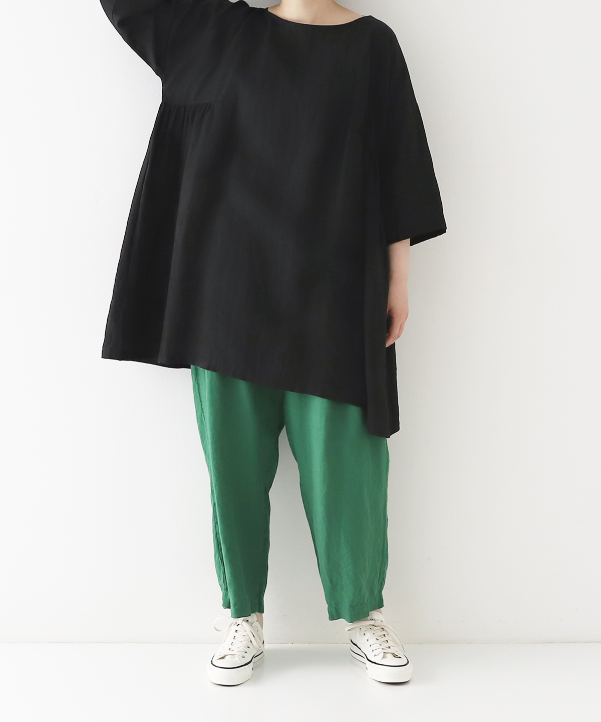 リネン サイドギャザーチュニック new color｜nest Robe ONLINE SHOP