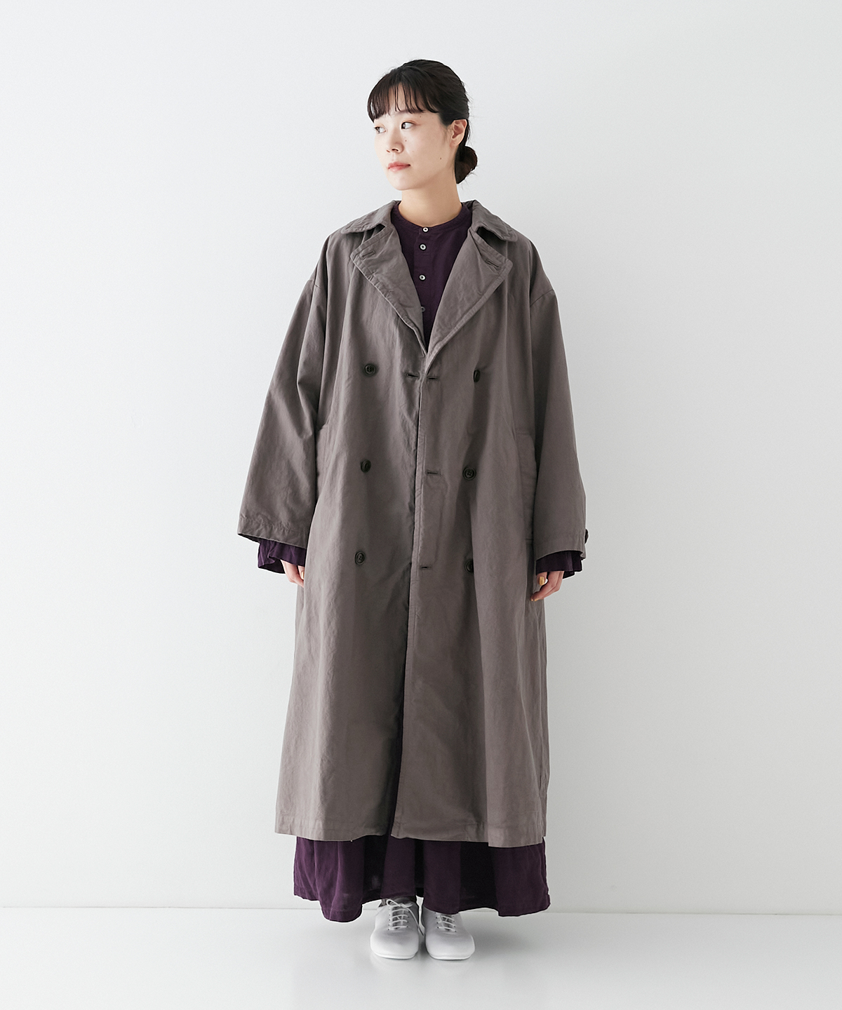 コットン馬布 ビッグトレンチコート｜nest Robe ONLINE SHOP