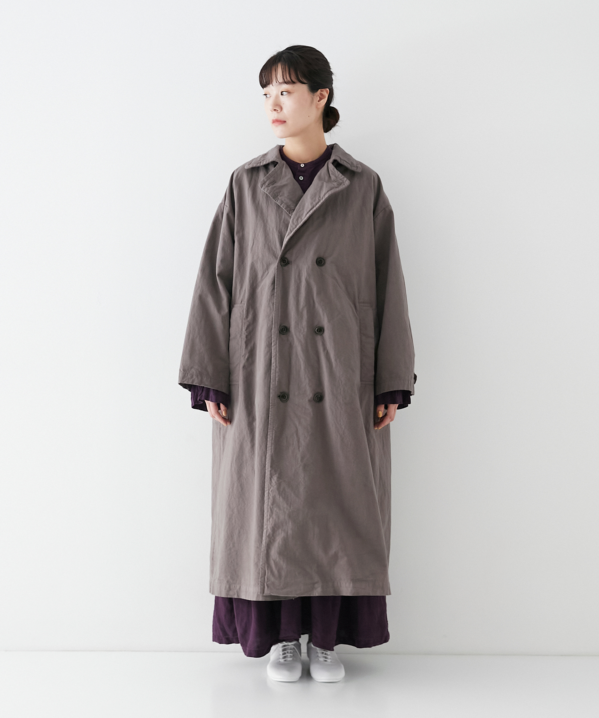 コットン馬布 ビッグトレンチコート｜nest Robe ONLINE SHOP