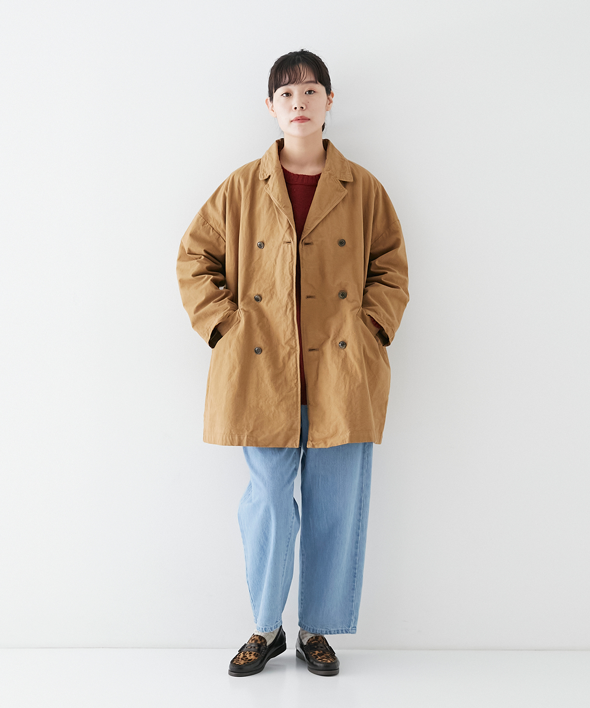 コットン馬布 セミダブルハーフコート｜nest Robe ONLINE SHOP