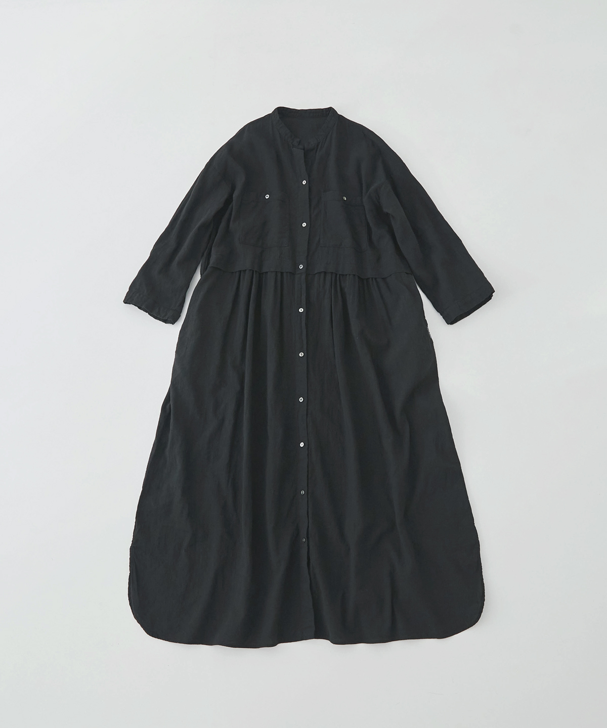 UpcycleLino】スキッパーシャツワンピース｜nest Robe ONLINE SHOP