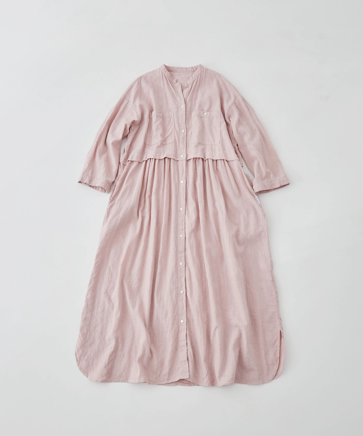 UpcycleLino】スキッパーシャツワンピース｜nest Robe ONLINE SHOP