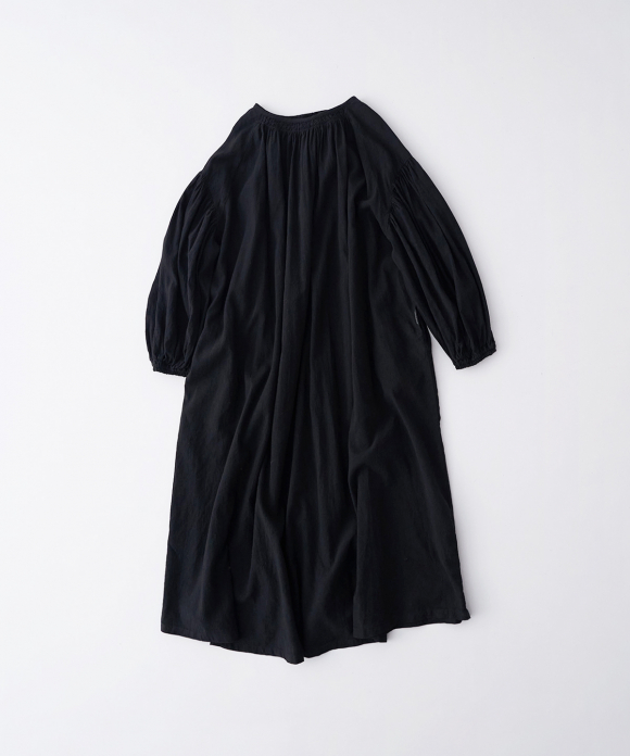 UpcycleLino】近江晒しメニーギャザードレス｜nest Robe / CONFECT ONLINE SHOP