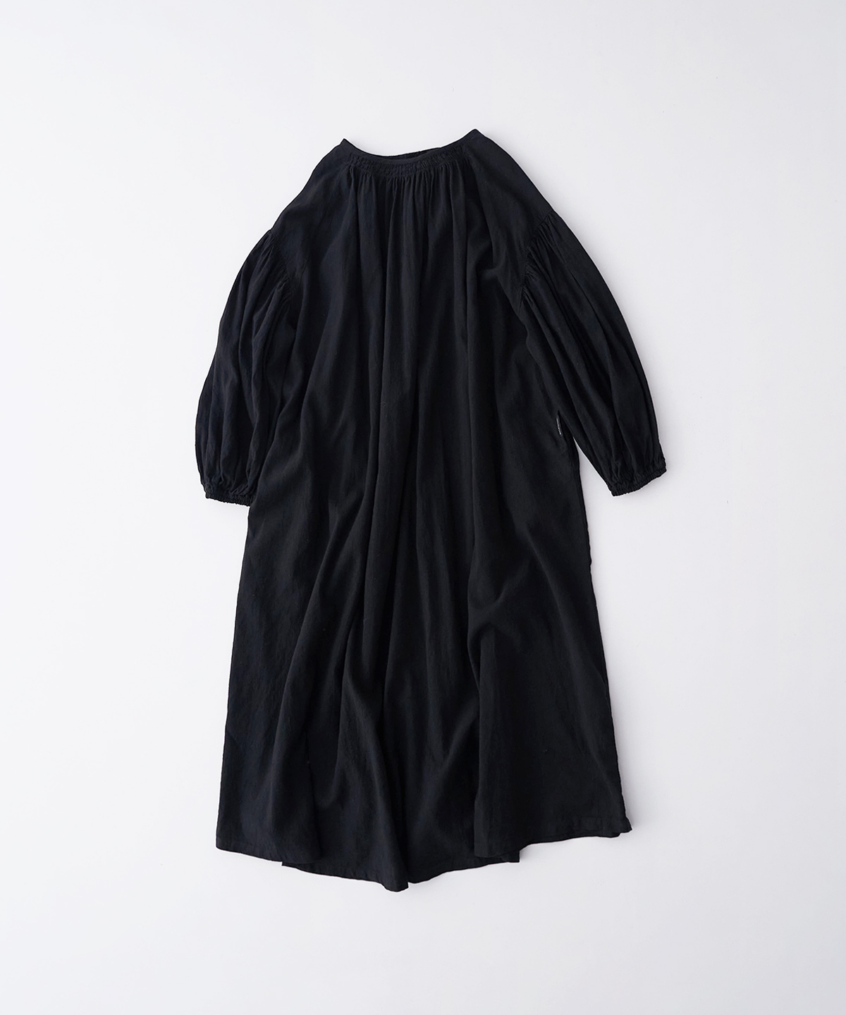 UpcycleLino】近江晒しメニーギャザードレス｜nest Robe ONLINE SHOP