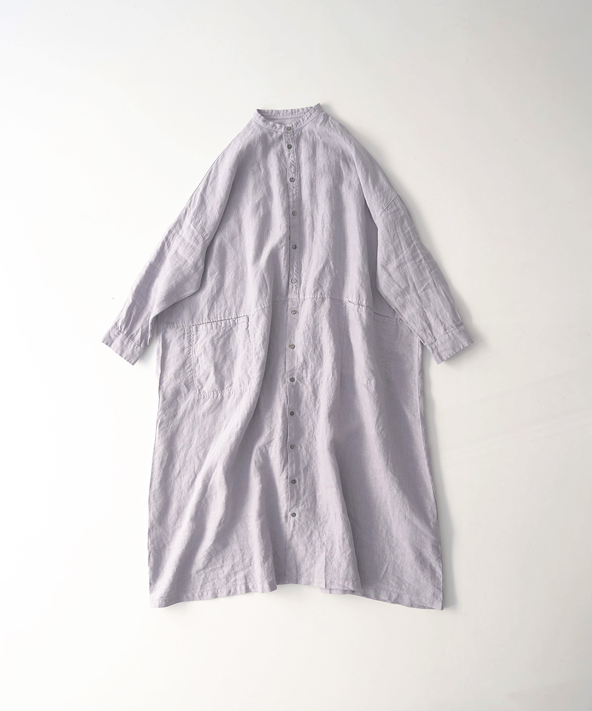 リネン天然染めビッグシャツワンピース｜nest Robe / CONFECT ONLINE SHOP