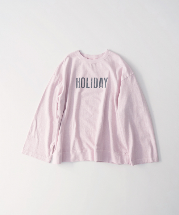 【UpcycleLino】「HOLIDAY」ロンTee limited item