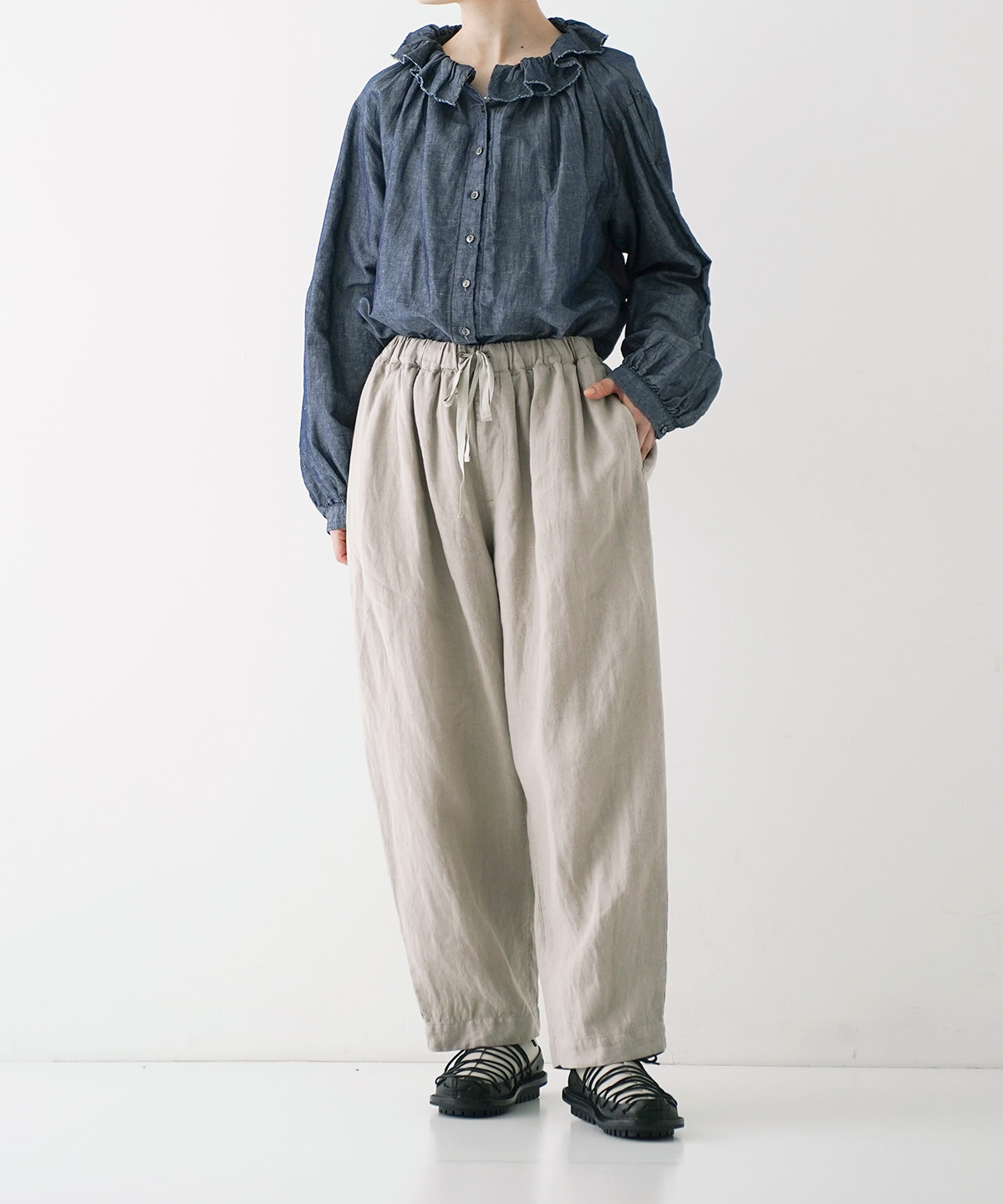 美品★nest Robe★25SS 完売品　リネンイージーパンツ 5.jpg