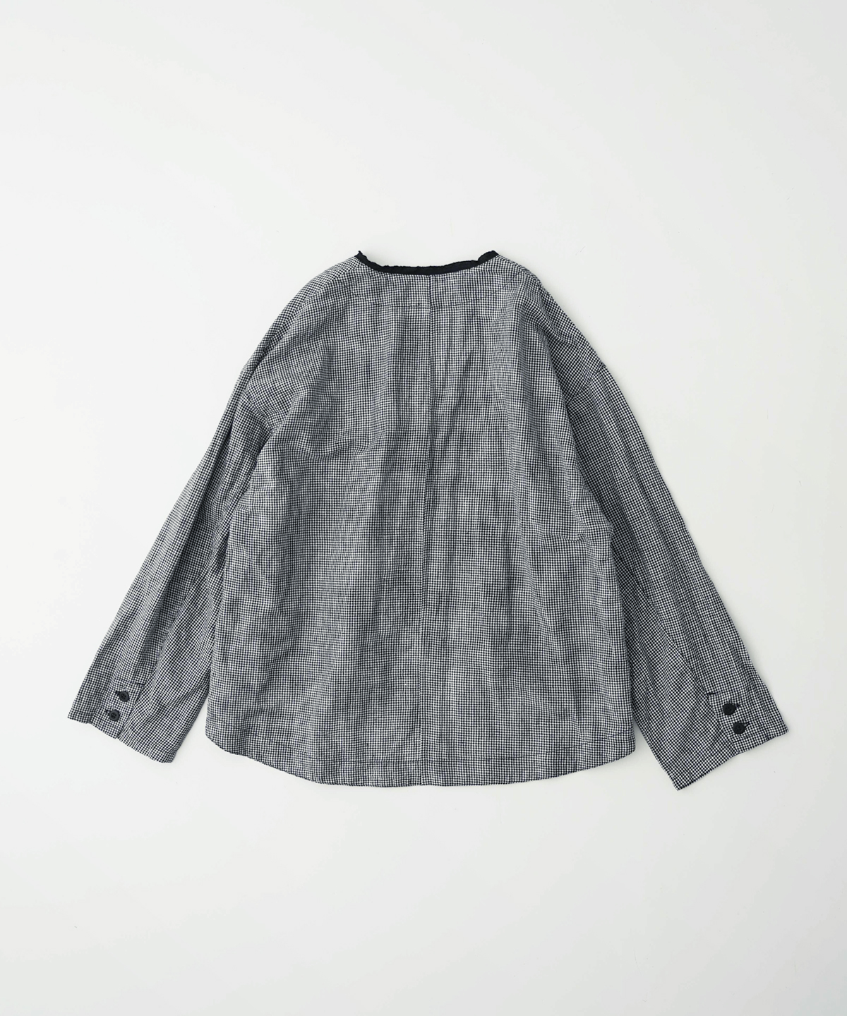 UpcycleLino ギンガムシャツジャケット ネストローブ 2024SS nest Robe/ネストローブ｜UpcycleLinoオリジナル素材として開発