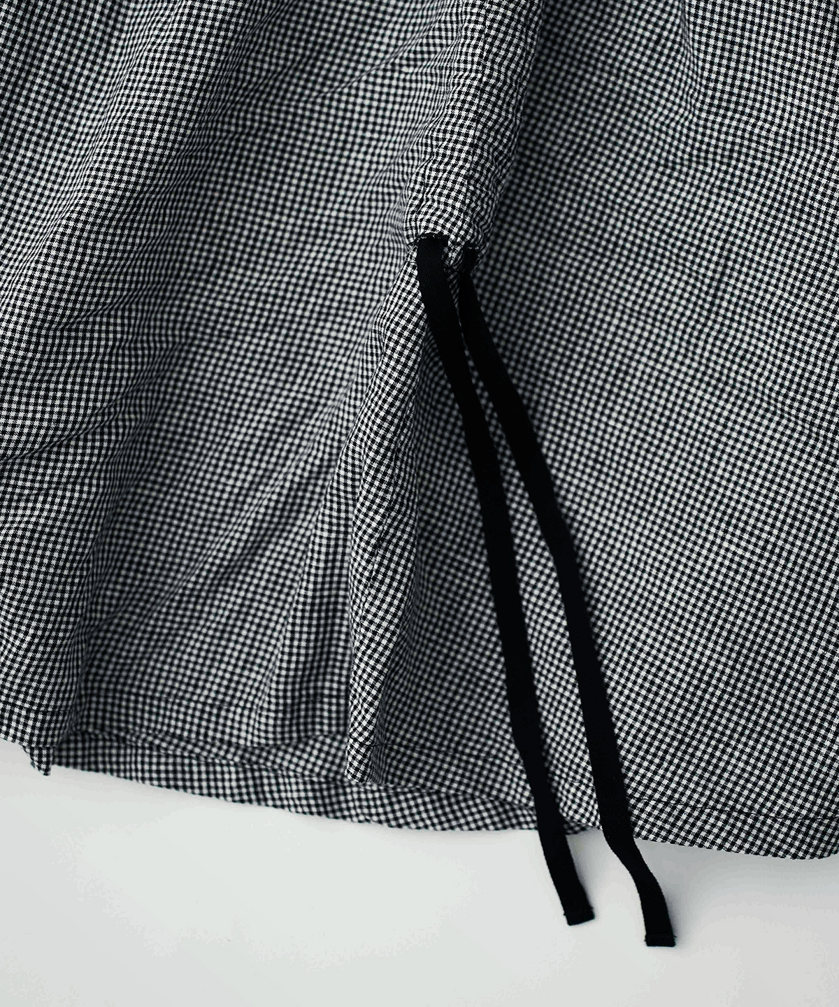 nest Robe UpcycleLino ギンガム ドロストスカート UpcycleLino] ギンガムドロストスカート｜nest Robe / CONFECT