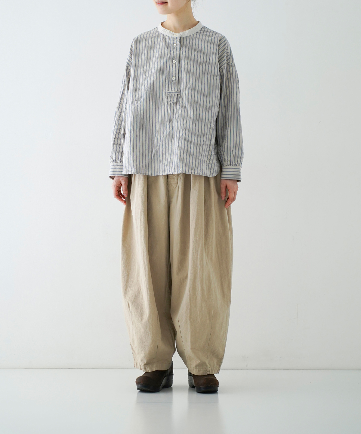 nest robe コットンリネン 近江晒し キュロットパンツ コットンリネン近江晒し超撥水パンツ｜nest Robe / CONFECT