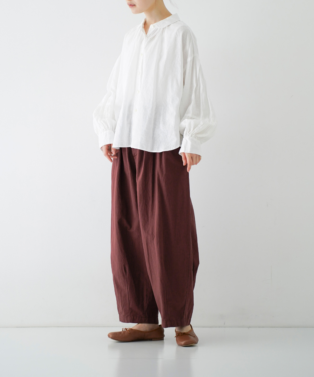 nest Robe リネン近江晒しラッフルヘムパンツ みどり色 ＊ | 岡山店 | nest Robe Shop Blog | nest Robe