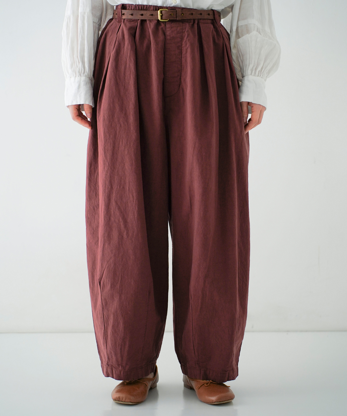 コットンリネン近江晒し超撥水パンツ｜nest Robe / CONFECT