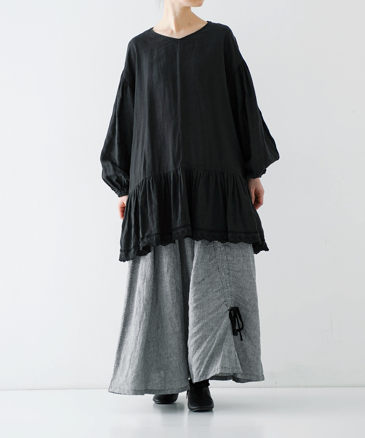 nest Robe ネストローブ　リネンスカラップ2wayチュニック リネンスカラップ2wayチュニック｜nest Robe / CONFECT ONLINE SHOP