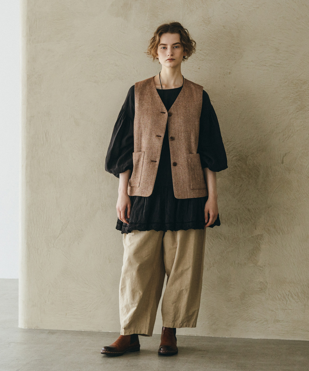 リネンスカラップ2wayチュニック｜nest Robe / CONFECT ONLINE SHOP