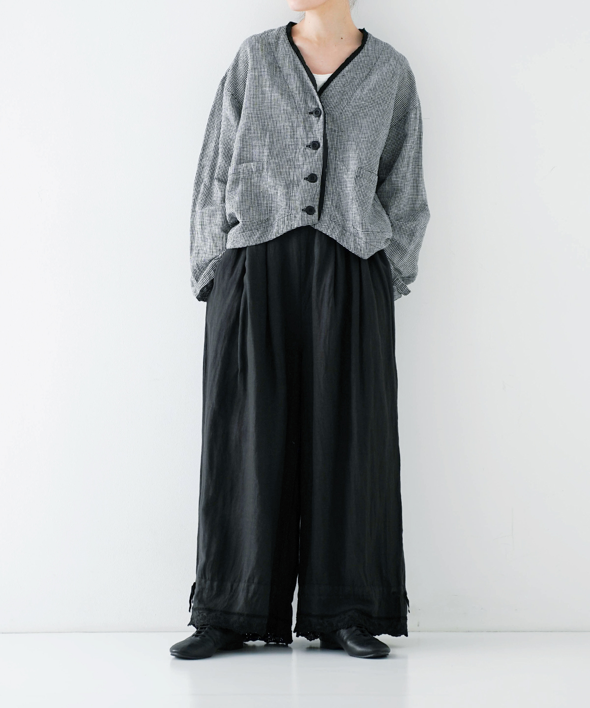 リネンスカラップレースパンツ｜nest Robe / CONFECT ONLINE SHOP