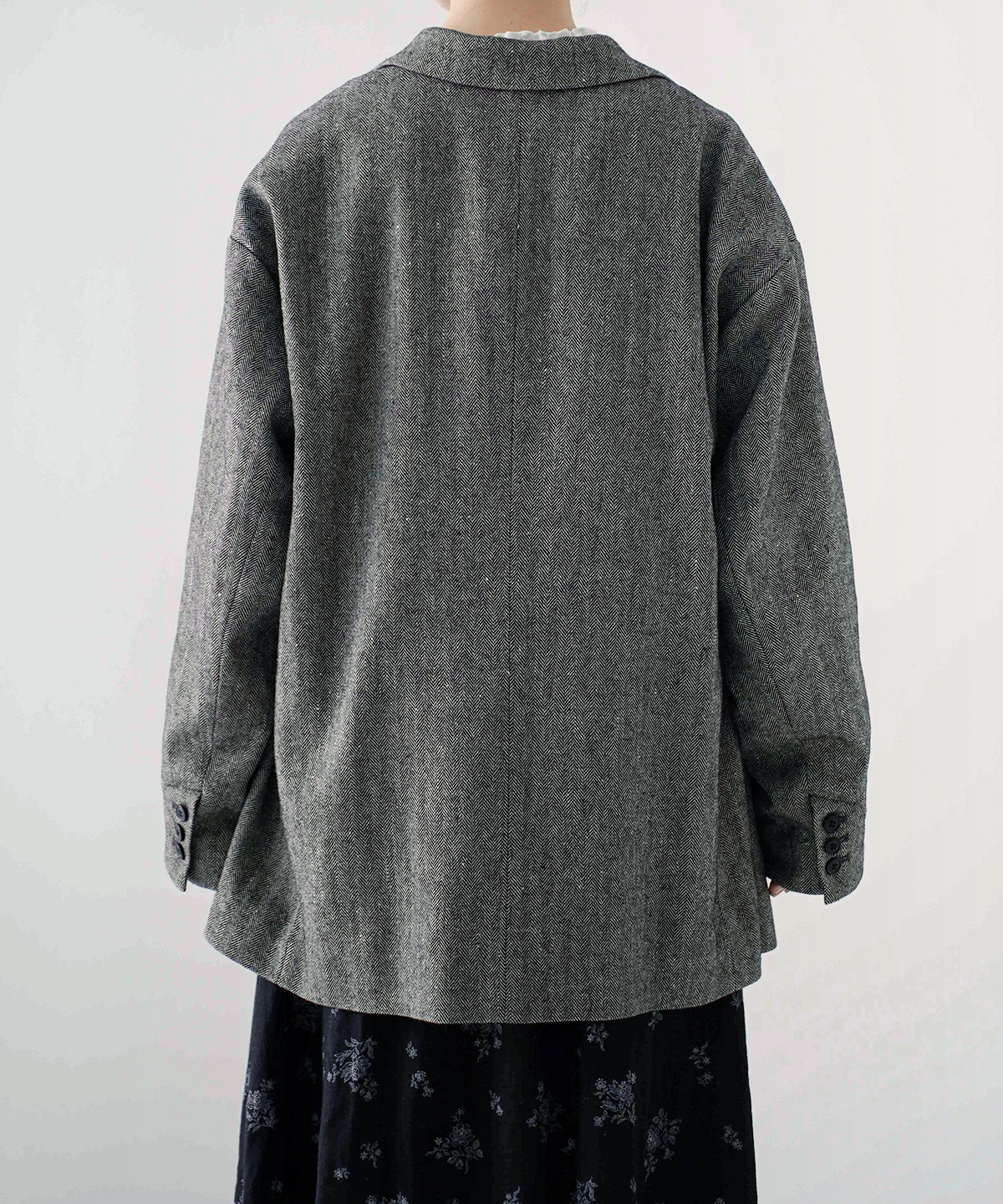 リネンウールヘリンボーンジャケット｜nest Robe / CONFECT ONLINE SHOP