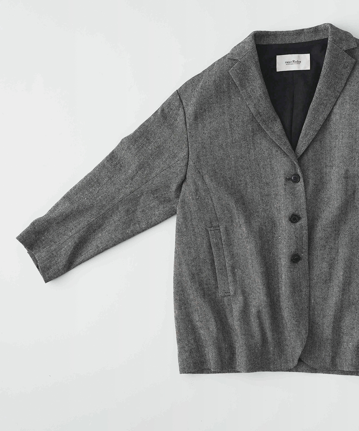 nest robe ウールコットンヘリンボンジャケット ウールコットンへリンボンシリーズ | ONLINE SHOP | nest Robe