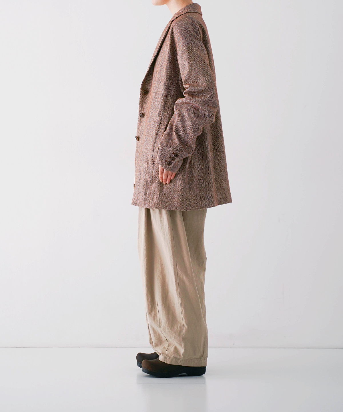 リネンウールヘリンボーンジャケット｜nest Robe / CONFECT ONLINE SHOP