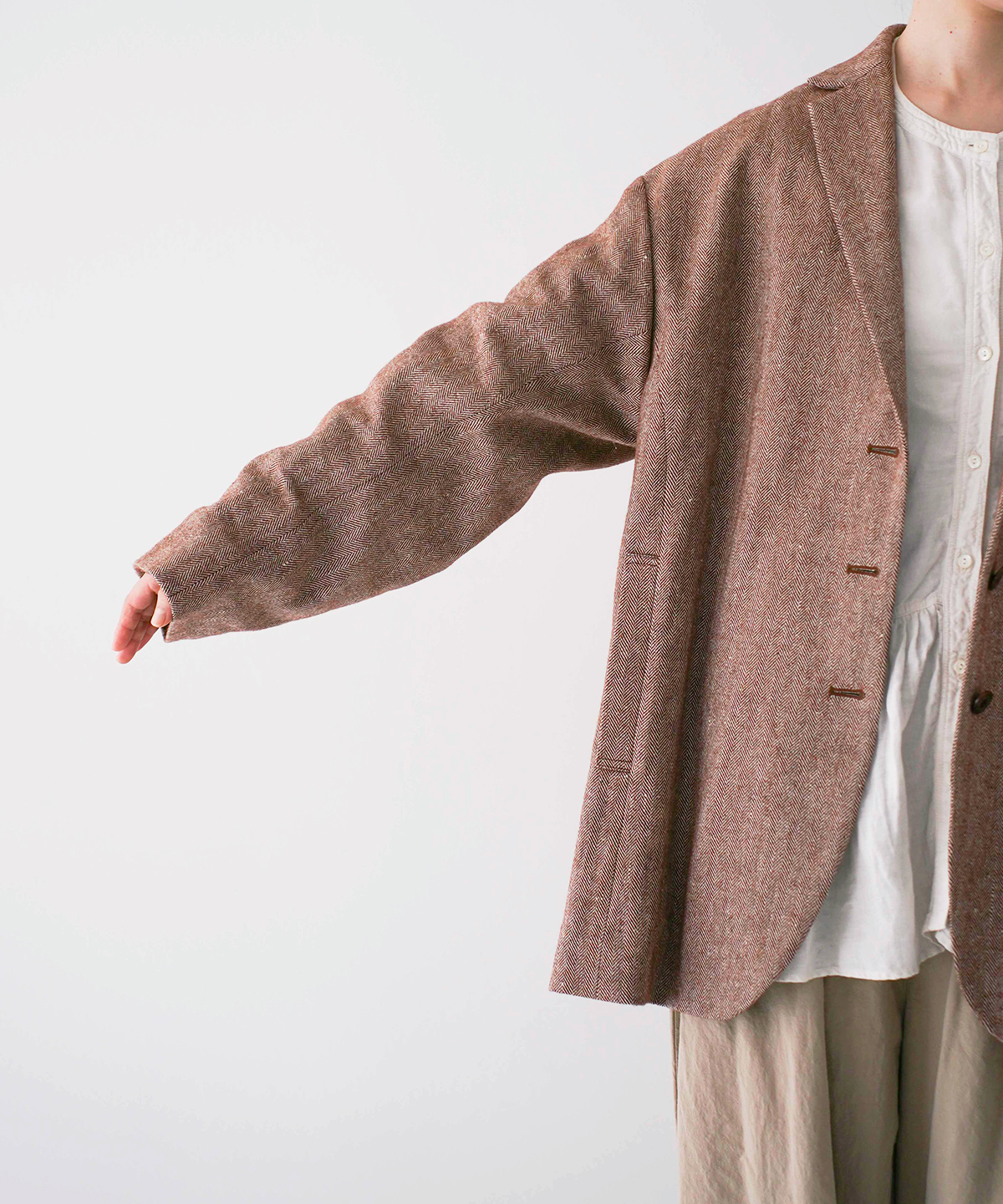 リネンウールヘリンボーンジャケット｜nest Robe / CONFECT ONLINE SHOP