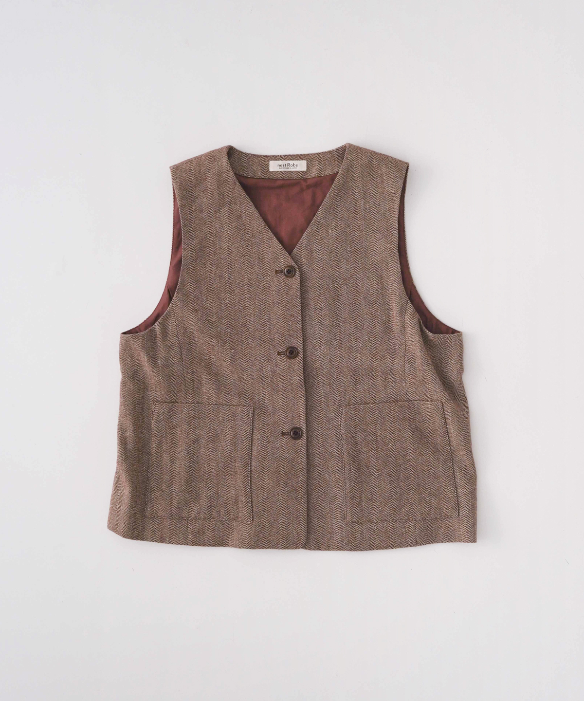 NESTROBE CONFECT リネンベスト 送料込み】ネストローブコンフェクト