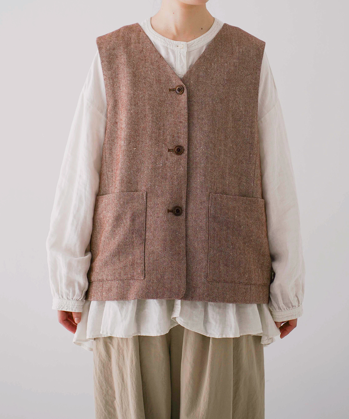 RINEN リネン　ウールベスト r17483-02.jpg