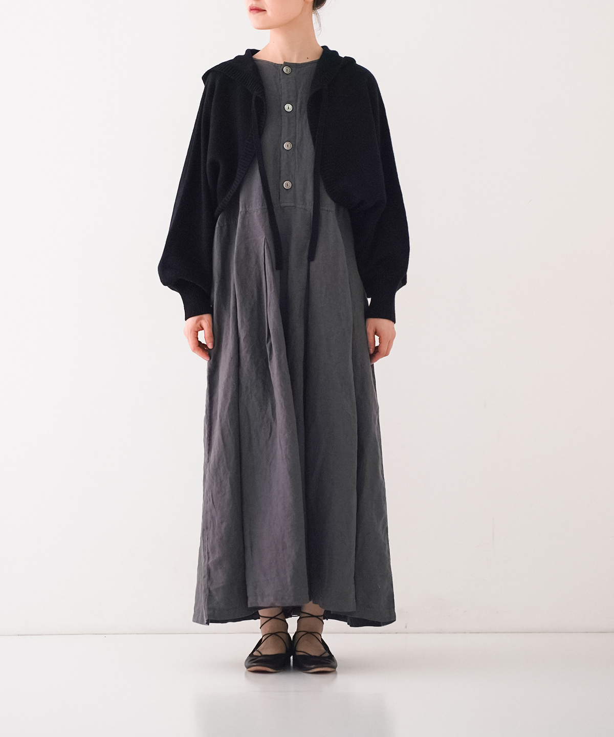 ネストローブロングラムウールカーディガン nest Robe（ネストローブ） 【2021AW/定価2.6万】ネストローブ