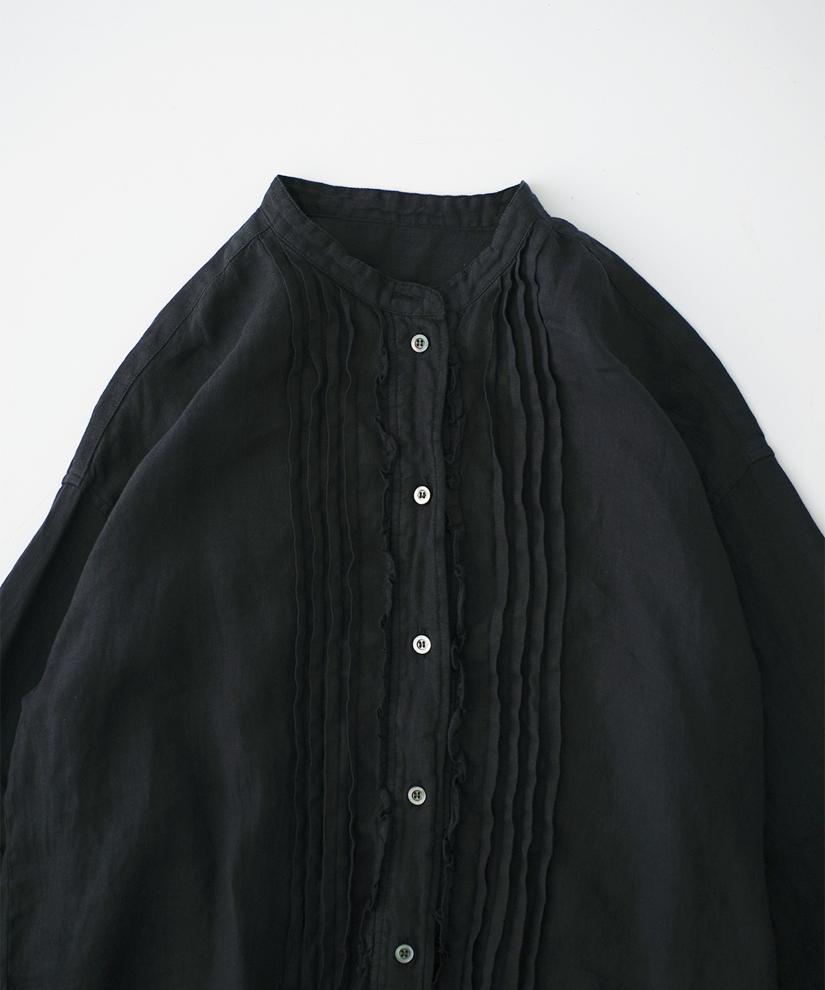 プレーンリネンタックフロントシャツ｜nest Robe / CONFECT ONLINE SHOP