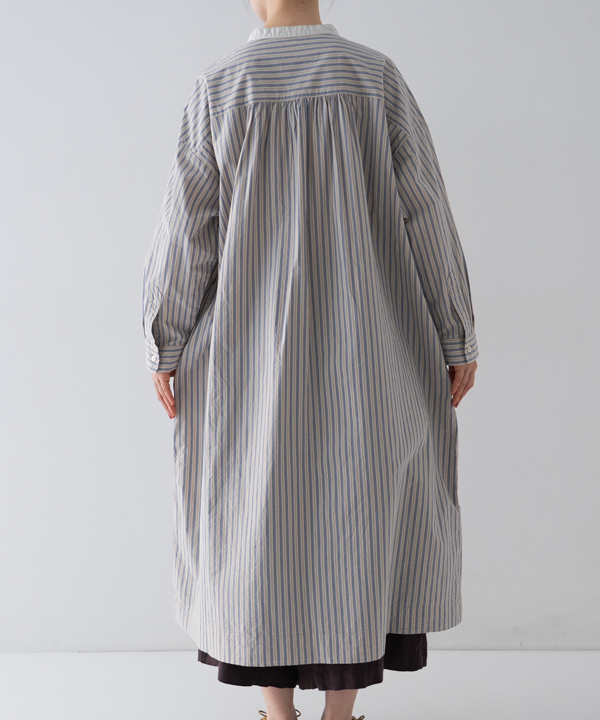 コットンストライププルオンワンピース｜nest Robe / CONFECT ONLINE SHOP